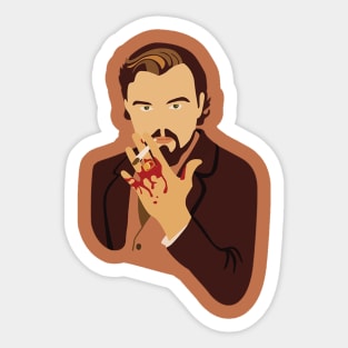 Leonardo Dicaprio as Calvin Candy (Django unchained , Quentin Tarantino) Sticker